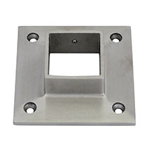 stainless steel square wall flange base