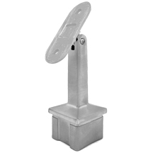 stainless steel square pivoting stand up bracket with flat saddle