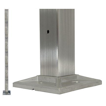 stainless steel welding base pre-drilled