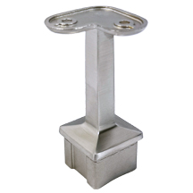 stainless steel square fixed stand up bracket with flat saddle